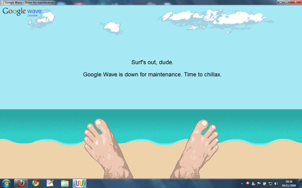 Google Wave in Manutenzione : Screenshot