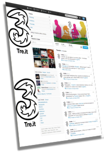 Pagina twitter di H3G Italia Pagina twitter di H3G Italia